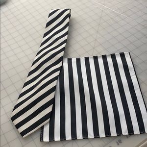 milani tie with handkerchief